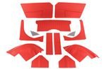 Interior Trim Kit - Cherokee Red Vinyl with White Piping - RF4054REDCHER